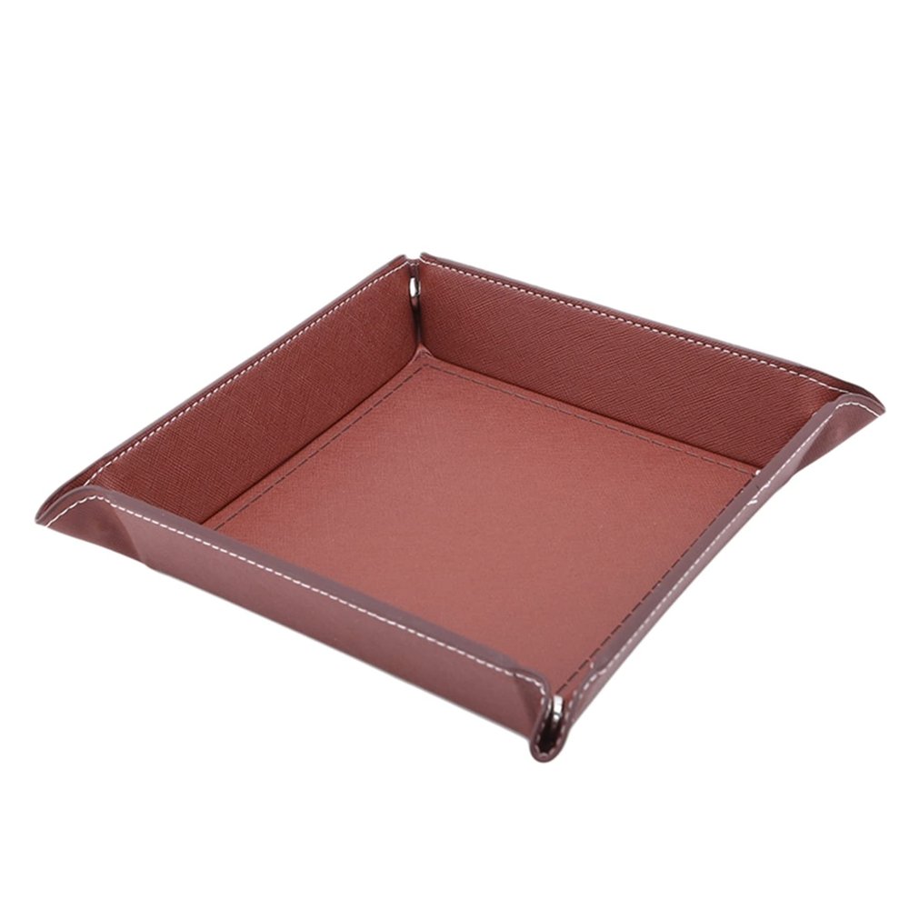 LIUGOU Dice Tray Foldable Dice Trays Hexagon Dice Rolling Tray PU Leather Dice Holder for Dice Games Tray
