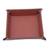 LIUGOU Dice Tray Foldable Dice Trays Hexagon Dice Rolling Tray PU Leather Dice Holder for Dice Games Tray view 2