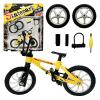 kidbeile Mini Finger Bike Toy  Alloy Mountain Bicycle Model with Tools, Movable Parts, Gift for Kids & Collectors (Yellow) view 1