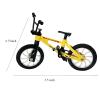 kidbeile Mini Finger Bike Toy  Alloy Mountain Bicycle Model with Tools, Movable Parts, Gift for Kids & Collectors (Yellow) view 2