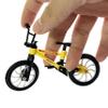 kidbeile Mini Finger Bike Toy  Alloy Mountain Bicycle Model with Tools, Movable Parts, Gift for Kids & Collectors (Yellow) view 3