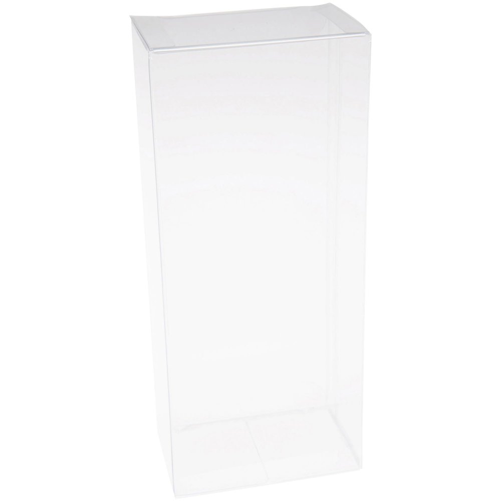 Plymor Clear Folding Action Figure Storage / Display Protector Box, 3" W x 2" D x 7" H, fits 6" Figures, 100-Pack