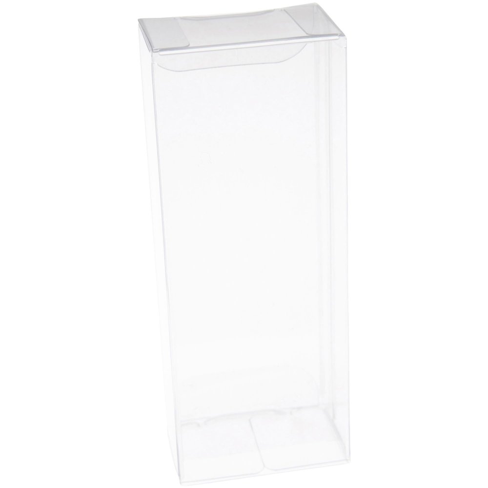 Plymor Clear Folding Action Figure Storage / Display Protector Box, 1.75" W x 1.25" D x 4.5" H, fits 3.75" Figures, 2-Pack