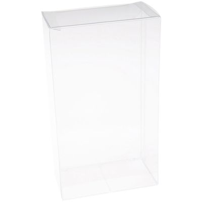Plymor Clear Folding Action Figure Storage / Display Protector Box, 3.5" W x 2" D x 6.25" H, fits 5" - 5.75" Dolls or Figures, 20-Pack