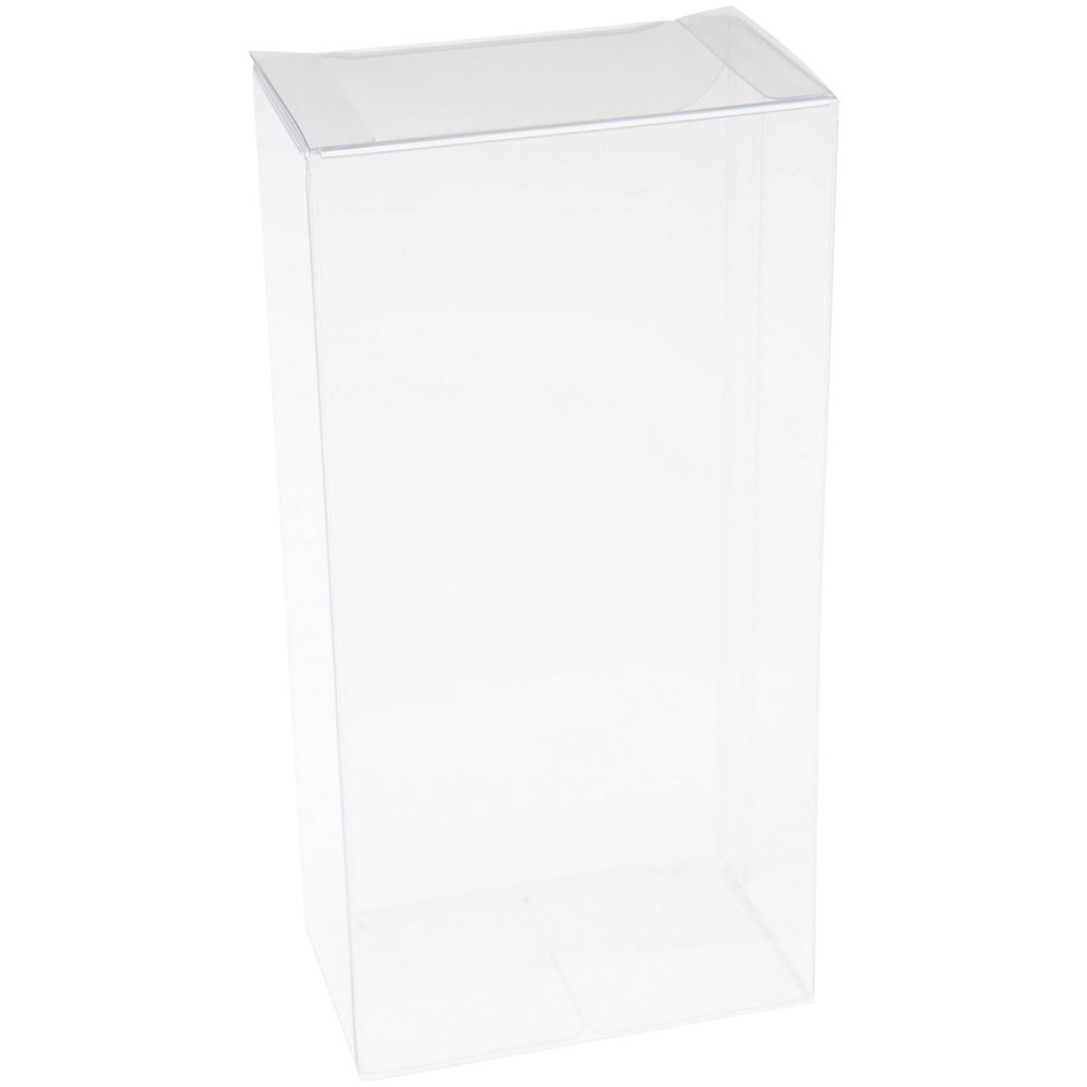 Plymor Clear Folding Action Figure Storage / Display Protector Box, 2.75" W x 1.75" D x 5.5" H, fits 4.25" - 5" Figures, 10-Pack