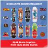 Tech Deck, 25th Anniversary 8-Pack Fingerboards with Exclusive Figure, Collectible and Customisable Mini Skateboards, Kids Toys for Ages 6 and up view 2