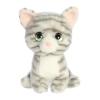 Aurora Expressive Petites Misty Grey Tabby Stuffed Animal - Emotional Connection - Loving Companions - 7 Inches view 1