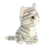 Aurora Expressive Petites Misty Grey Tabby Stuffed Animal - Emotional Connection - Loving Companions - 7 Inches view 3