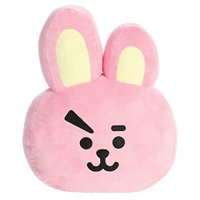 Aurora Lovable BT21 Cooky Stuffed Doll - Collectible Fun - Delightful Cuteness - Pink 15 Inches