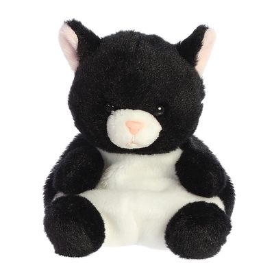 Aurora Adorable Palm Pals Cricket Cat Stuffed Animal - Fun Collectible Plush for Kids and Adult Collectors - Perfect for Decorating Rooms and Birthday Gifts - Black 6 Inches