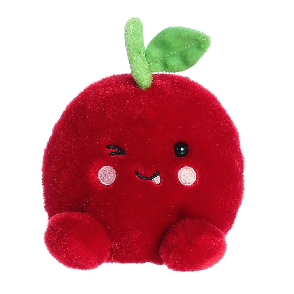 Aurora Adorable Palm Pals Cordial Cherry Stuffed Animal - Fun Collectible Plush for Kids and Adult Collectors - Perfect for Decorating Rooms and Birthday Gifts - Red 6.5 Inches