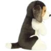 Aurora Adorable Miyoni Tots Sitting Pretty Beagle Pup Stuffed Animal - Lifelike Details Make a Cherished Companion - Perfect for Decorating Bedrooms or Classrooms - White 9.5 Inches view 3
