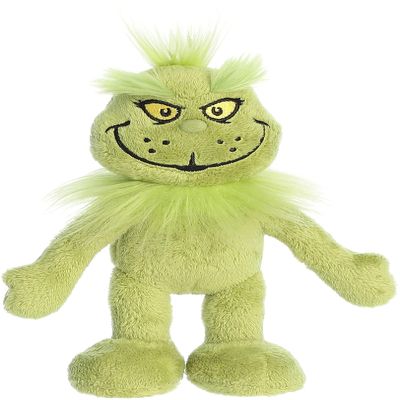 Aurora Whimsical Dr. Seuss Grinch Armature Stuffed Animal - Officially Licensed Plush for Imaginative Play - Perfect for Kids and Adults - Green 7 Inches