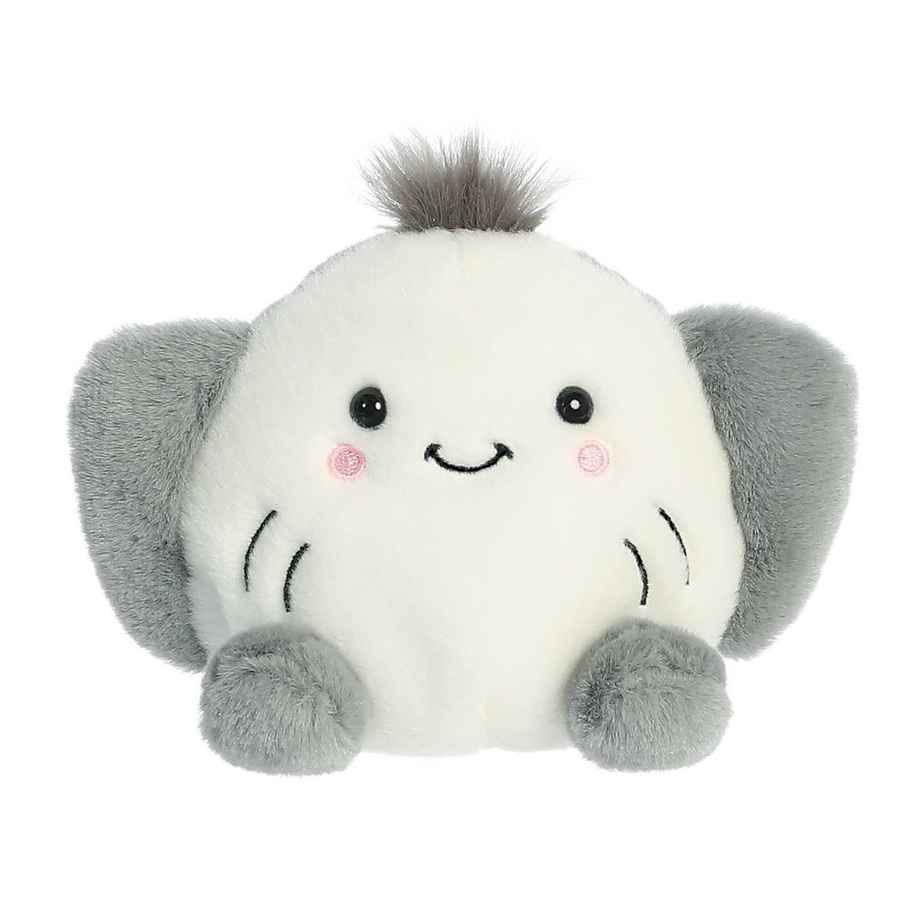 Aurora Adorable Palm Pals Flapjack Stingray Stuffed Animal - Fun Collectible Plush for Kids and Adult Collectors - Perfect for Decorating Rooms and Birthday Gifts - White 5 Inches