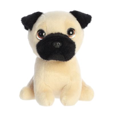 Aurora Expressive Petites Preston Pug Stuffed Animal - Emotional Connection - Loving Companions - Brown 6.5 Inches