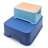 XKMT- Miesblue Kid,Baby,Toddler Double Up 2 Step Stool Anti-Slip Sturdy Two Step Stool For Potty Training, Bathroom, Kitchen, Toilet Stools, Nursery Furniture [P/N : ET-BABY008-MIESBLUE] view 1