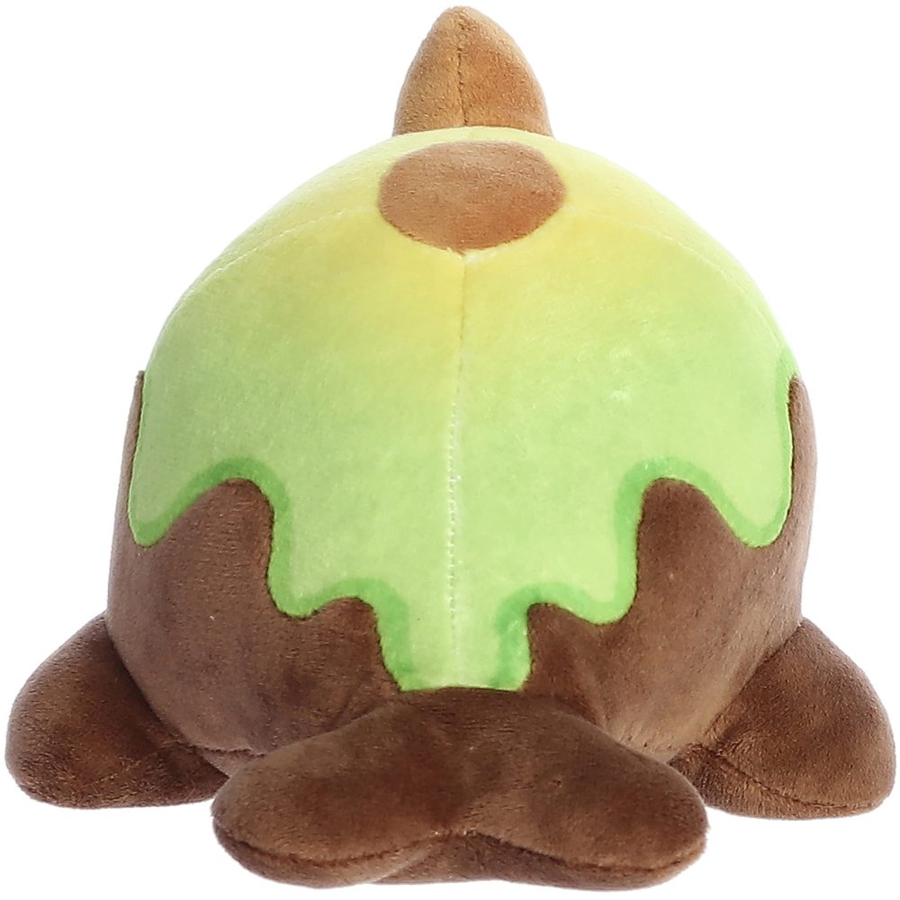Aurora Enchanting Tasty Peach Avocado Nomwhal Stuffed Animal - Bright & Colorful Design - Showpiece Plush - Brown 7 Inches