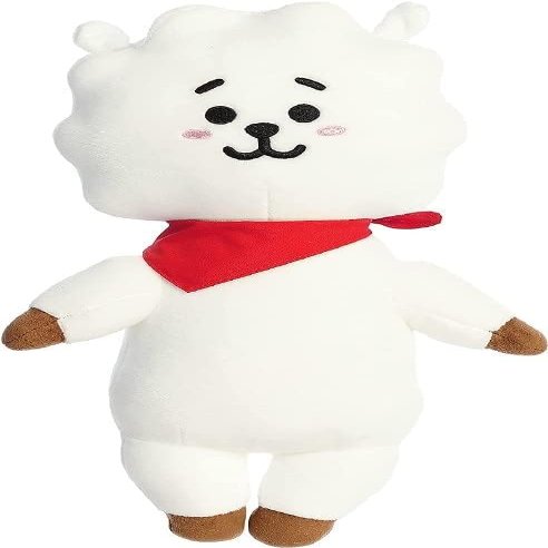 Aurora Lovable BT21 RJ Stuffed Animal - Collectible Fun - Delightful Cuteness - White 13 Inches