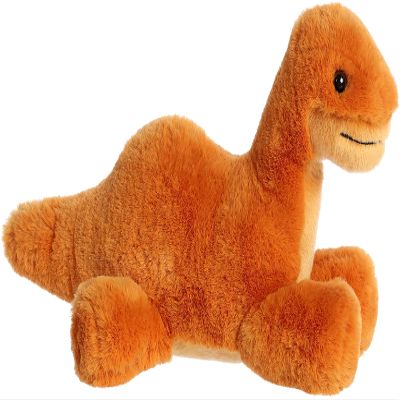 Aurora Adorable Flopsie Brontosaurus Stuffed Animal - Used to Create Imaginative Play Adventures - Perfect for Birthdays, Kids and Adults, All Ages - Orange 12 Inches