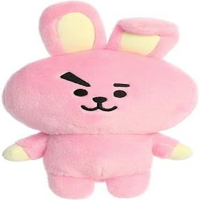 Aurora Lovable BT21 Cooky Stuffed Animal - Collectible Fun - Delightful Cuteness - Pink 10 Inches
