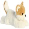 Aurora Adorable Flopsie Peanut Pom Pup Stuffed Animal - Playful Ease - Timeless Companions - White 12 Inches view 1