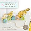 Kids Preferred Guess How Much I Love You Wooden Pull Toy Characters from The Book in 3 Segments 5 inches Tall Classic Toy for Toddlers and Kids view 2