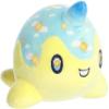Aurora Enchanting Tasty Peach Sunny Day Nomwhal Stuffed Animal - Bright & Colorful Design - Showpiece Plush - Yellow 7 Inches view 1
