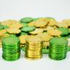 GiftExpress St. Patricks Gold Coins - 144 Count Kids Play Lucky Clover Coin, Shamrock Money Pirate Tokens - Toy Treasure for St. Patricks Day Games, Decorations & Party Favors view 3