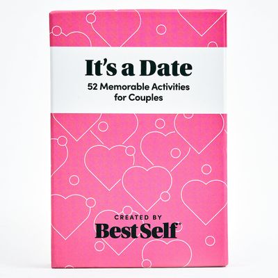 BestSelf It's A Date - 52 Memorable Date Ideas for Couples - A Fun Date Night Card Game to Add to Your Couples Games Collection.