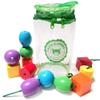Jumbo Lacing Beads for Kids - Montessori Toddler Games and Educational Toys - Rainbow Matching Game and Stringing Bead Set with Toy Storage and Learning Activities eBook view 1
