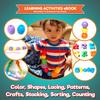 Jumbo Lacing Beads for Kids - Montessori Toddler Games and Educational Toys - Rainbow Matching Game and Stringing Bead Set with Toy Storage and Learning Activities eBook view 4