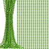 15 Pcs Green Mardi Gras Beads 33" 7mm Green Beaded Necklace Pearl Necklace Bulk Party Favor for Flapper Tea Party Centerpieces Decorations St. Partick's Day Parade Neckace view 1