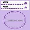 ABONDEVER Mardi Gras Beads Necklace 15PCS Green Purple Gold Mardi Gras Accessories Beaded Necklaces Bulk for Mardi Gras Decorations Parade Throws Party Favor view 2
