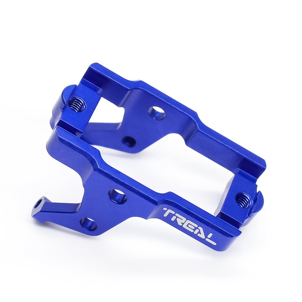 TREAL Aluminum 7075 Servo Mount Compatible with 1/18 TRX-4M Upgrades(Blue)