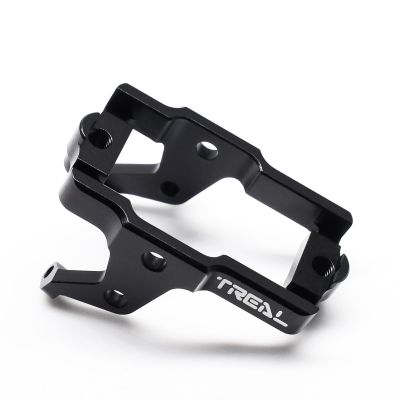 TREAL Aluminum 7075 Servo Mount Compatible with 1/18 TRX-4M Upgrades (Black)