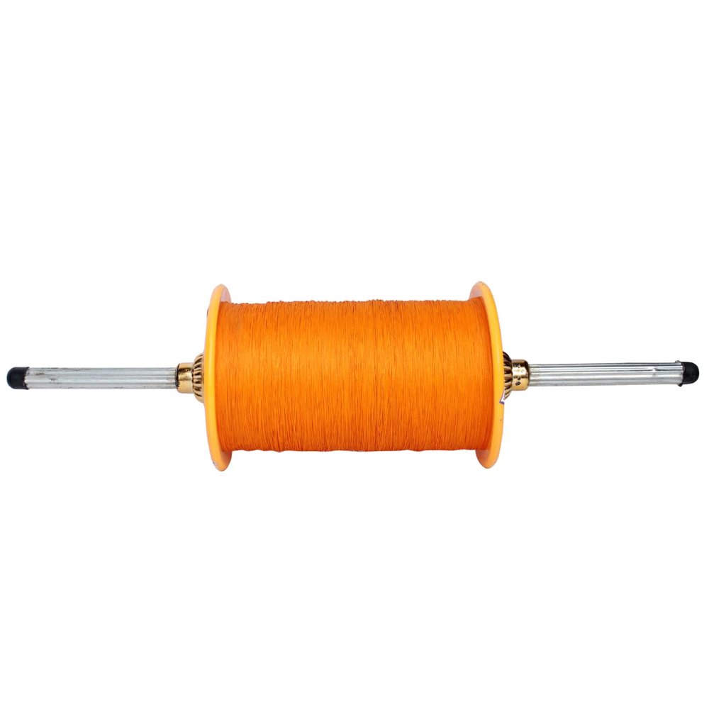 Majik Handmade Kite Flying Charkhi with Cotton Thread for Kite Flying for Unisex for Lohri, Makar Sakranti Festival, 6 Gott