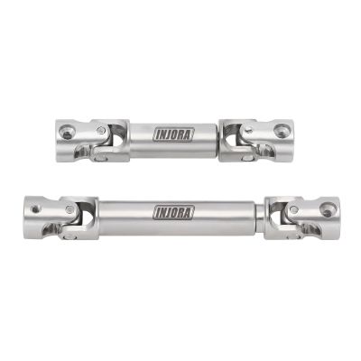 INJORA Drive Shaft Steel Front Rear Center Shaft for TRX4M Defender Bronco 1/18 RC Crawler Upgrade,2PCS