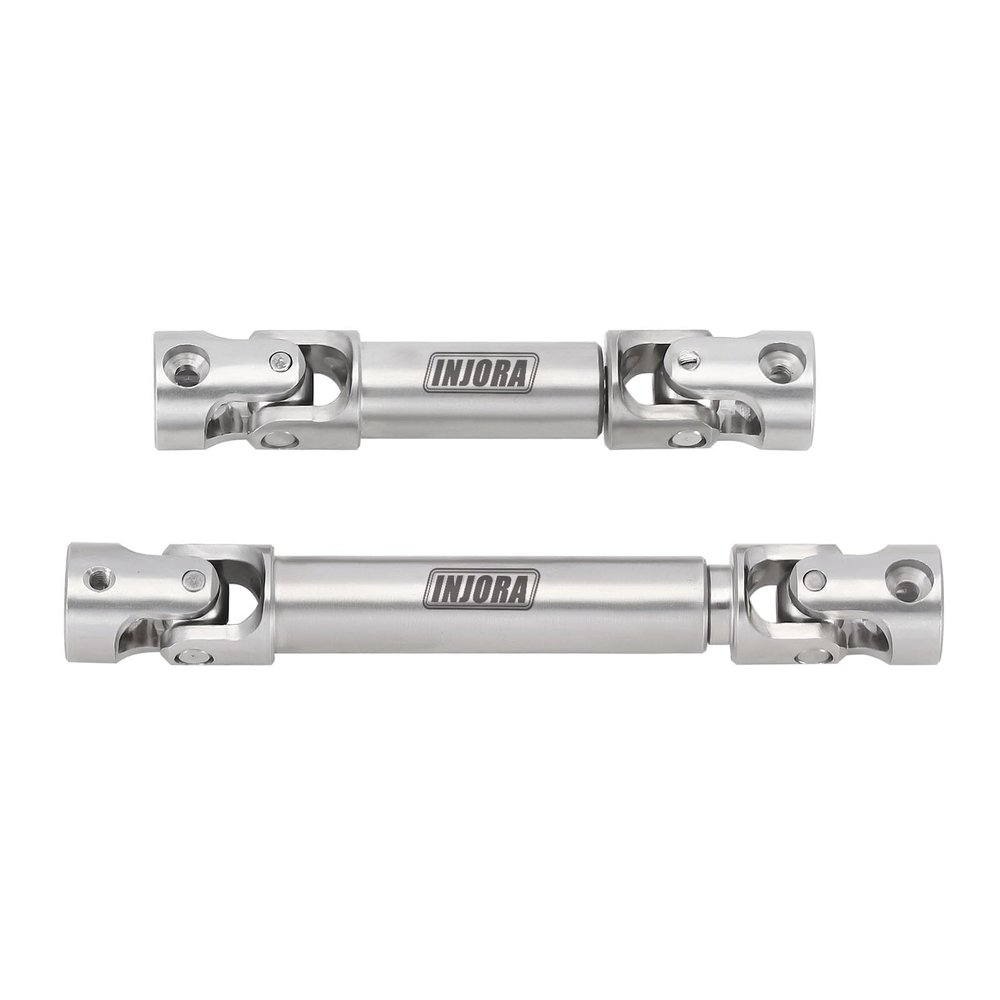 INJORA Drive Shaft Steel Front Rear Center Shaft for TRX4M Defender Bronco 1/18 RC Crawler Upgrade,2PCS