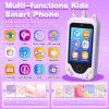 Kids Phone Toys for 3 4 5 6 7 8 Year Old Girls, Touchscreen Toddler Phone with Camera, MP3 Music Player, Games, Habit Tracker Educational Toys Birthday Gifts for Girls Ages 3-8 with SD Card view 2