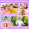 Kids Phone Toys for 3 4 5 6 7 8 Year Old Girls, Touchscreen Toddler Phone with Camera, MP3 Music Player, Games, Habit Tracker Educational Toys Birthday Gifts for Girls Ages 3-8 with SD Card view 3