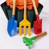 Kidz Gardening Set -Real Metal Gardening Tools Kit for Childrenz Includes Sturdy Shovel,Rake,Fork,Trowel,Kidz Garden Kit with Sun Hat,Apron,Gloves,Tote Bag,Sprayer and Bucket,Outdoor Gardening Gifts view 2