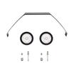 NOBRIM 430 * 155 * 170 * 35mm Carbon Fiber Landing Gear with Wheels for 260# 26CC RC Airplane view 1