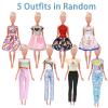 18 Pcs Clothes and Accessories 5 Boy Outfits for 12 inch Boy Doll and 5 Girls Outfits for 11.5 inch Girl Dolls for Girl Kids in Random view 3