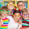 Fowecelt 12 Pcs DIY Building Bricks Glasses Building Blocks Games for Kids Birthday Party Favors Supplies, Boys Girls Carnival Party Games Decor view 4