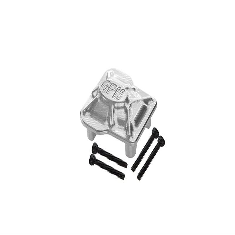 Aluminum 7075-T6 Front Or Rear Axle Cover for Traxxas 1:18 TRX4M Ford Bronco Crawler 97074-1 / TRX4M Land Rover Defender 97054-1 / TRX4M K10 High Trail Crawler 97064-1 Upgrades - Silver