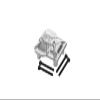 Aluminum 7075-T6 Front Or Rear Axle Cover for Traxxas 1:18 TRX4M Ford Bronco Crawler 97074-1 / TRX4M Land Rover Defender 97054-1 / TRX4M K10 High Trail Crawler 97064-1 Upgrades - Silver view 1