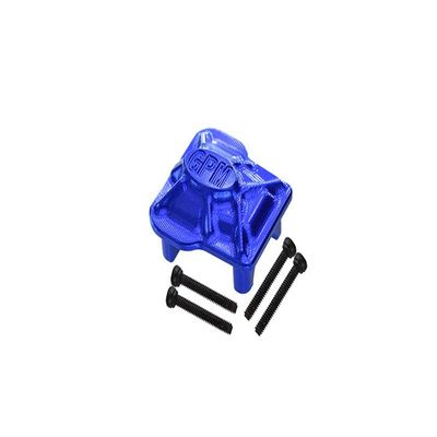 Aluminum 7075-T6 Front Or Rear Axle Cover for Traxxas 1:18 TRX4M Ford Bronco Crawler 97074-1 / TRX4M Land Rover Defender 97054-1 / TRX4M K10 High Trail Crawler 97064-1 Upgrades - Blue