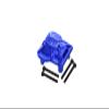 Aluminum 7075-T6 Front Or Rear Axle Cover for Traxxas 1:18 TRX4M Ford Bronco Crawler 97074-1 / TRX4M Land Rover Defender 97054-1 / TRX4M K10 High Trail Crawler 97064-1 Upgrades - Blue view 1