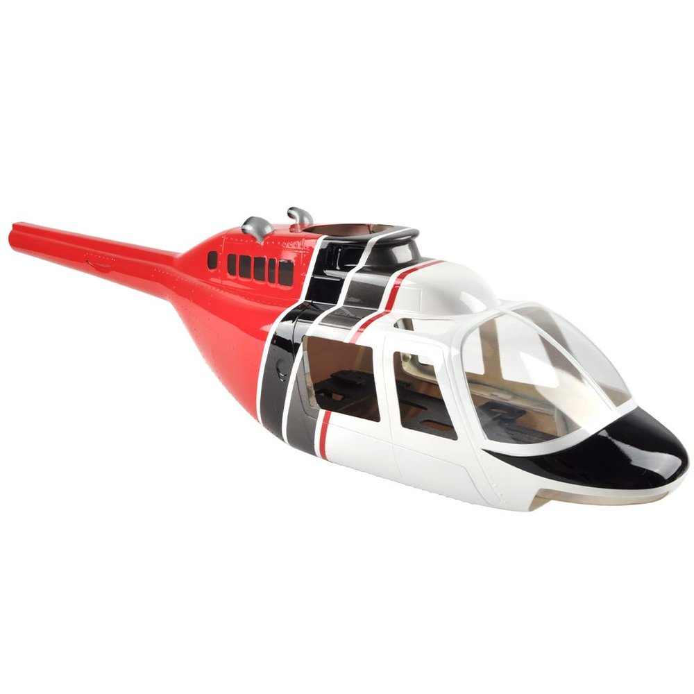NOBRIM RC Helicopter 470 B206 RC Helicopter Pre-Painted Fuselage 470 Size Red Black White Painting