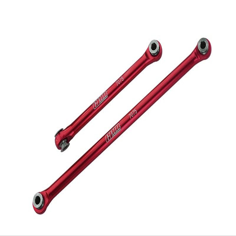 Axial 1/18 UTB18 Capra 4WD Unlimited Trail Buggy AXI01002 Upgrade Parts Aluminum 7075-T6 Front Steering Link Rods - Red